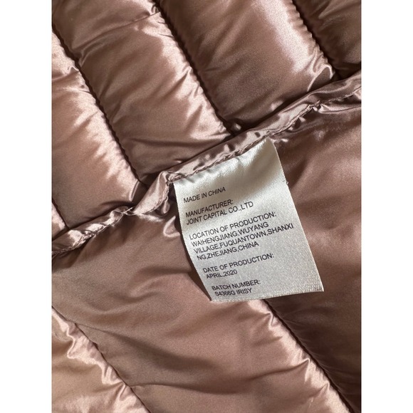 Save The Duck Womens Puffer Coat Ultra Light Jacket Faux Fur Collar $250 size 10 - Picture 9 of 12